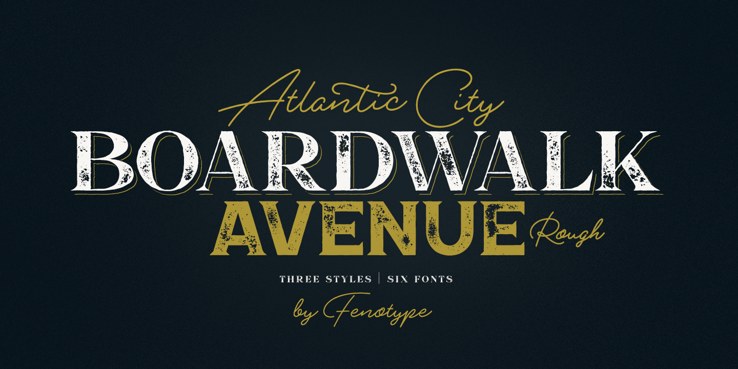 Boardwalk Avenue Rough Font preview